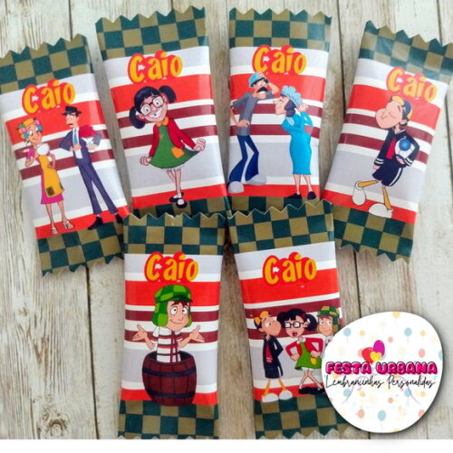 Bala Personalizada Chaves | Lembrancinha Festa Infantil