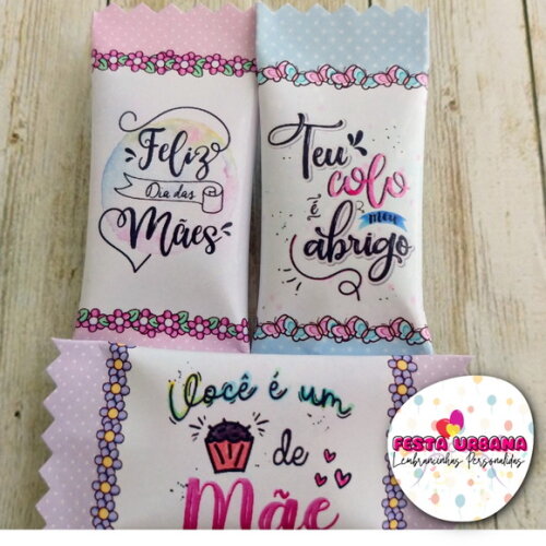 Bala Personalizada Dia das Mães | Lembrancinha Festa Infantil