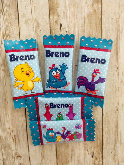 Bala Personalizada Galinha Pintadinha | Lembrancinha Festa Infant