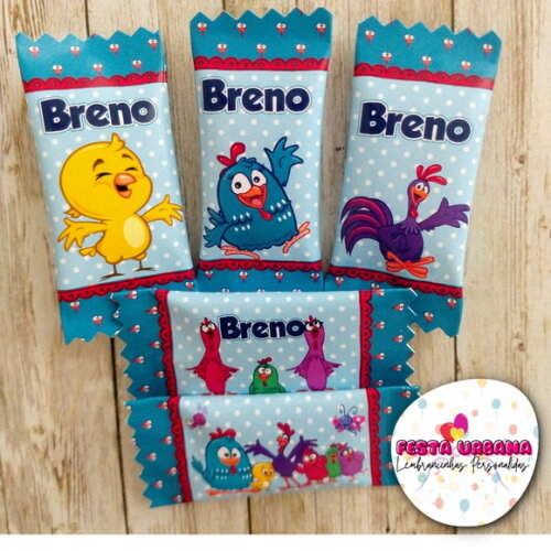 Bala Personalizada Galinha Pintadinha | Lembrancinha Festa Infantil