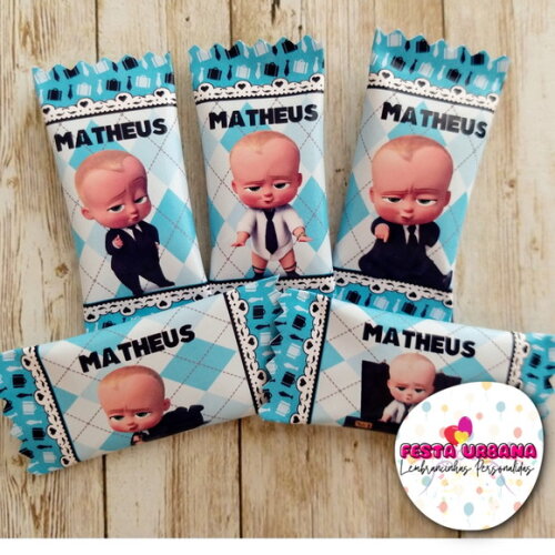 Bala Personalizada o Poderoso Chefinho | Lembrancinha Festa Infantil