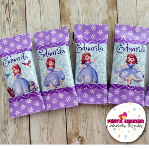 Bala Personalizada Princesa Sofia | Lembrancinha Festa Infantil