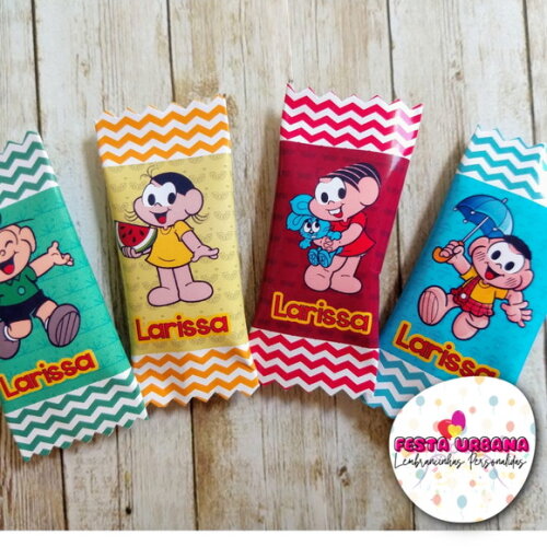 Bala Personalizada Turma da Mônica | Lembrancinha Festa Infantil
