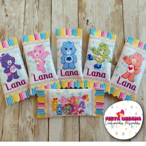 Bala Personalizada Ursinhos Carinhosos | Lembrancinha Festa Infantil