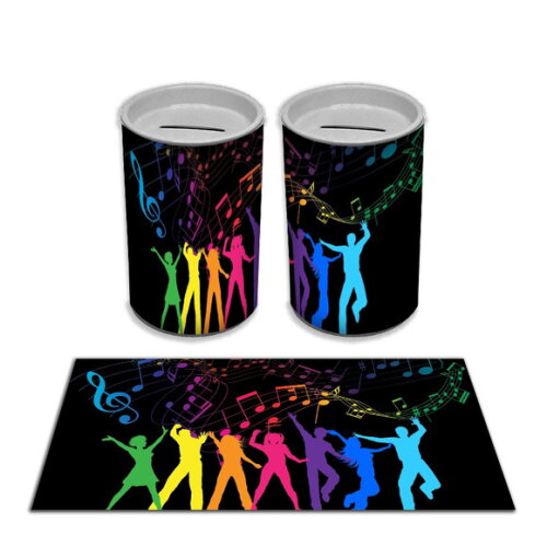 Adesivo Cofrinho Balada Neon | Tubolata Festa Infantil