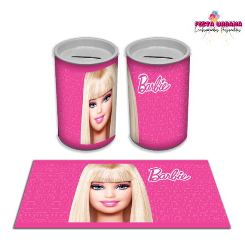 Adesivo Cofrinho Barbie | Tubolata Festa Infantil