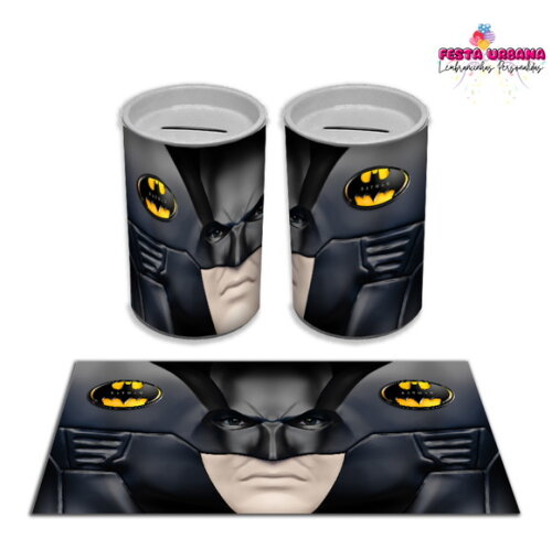 Adesivo Cofrinho Batman 3D | Tubolata Festa Infantil