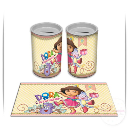 Adesivo Cofrinho Dora Aventureira | Tubolata Festa Infantil