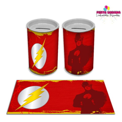 Adesivo Cofrinho Flash | Tubolata Festa Infantil