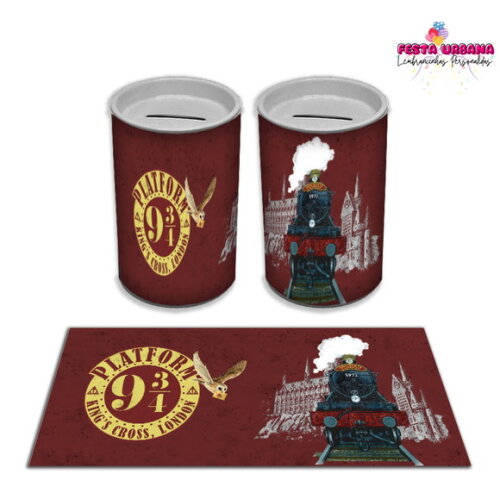 Adesivo Cofrinho Harry Potter | Tubolata Festa Infantil