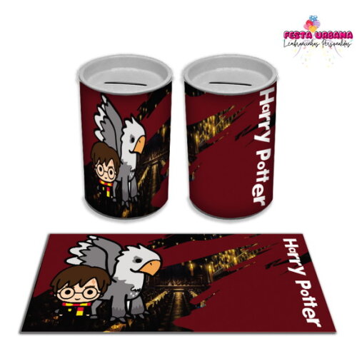 Adesivo Cofrinho Harry Potter | Tubolata Festa Infantil