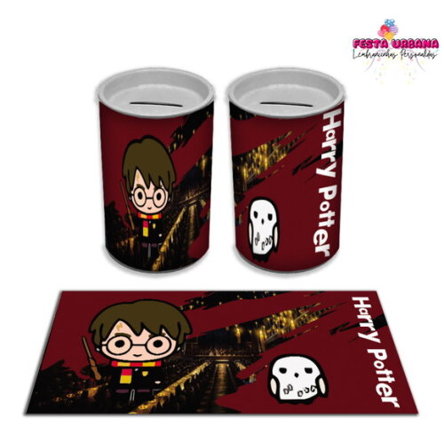 Adesivo Cofrinho Harry Potter | Tubolata Festa Infantil