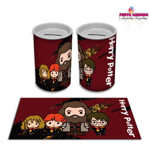 Adesivo Cofrinho Harry Potter | Tubolata Festa Infantil