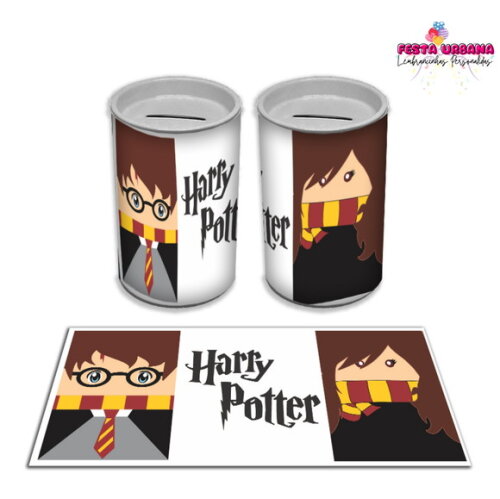 Adesivo Cofrinho Harry Potter | Tubolata Festa Infantil
