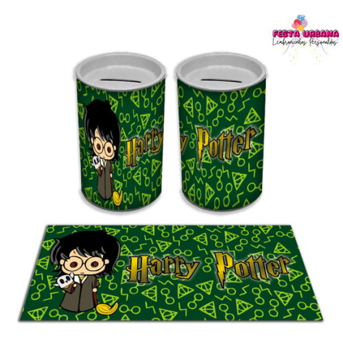 Adesivo Cofrinho Harry Potter | Tubolata Festa Infantil