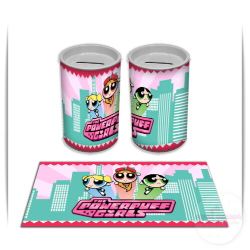 Adesivo Cofrinho Meninas Super Poderosas | Tubolata Festa Infantil