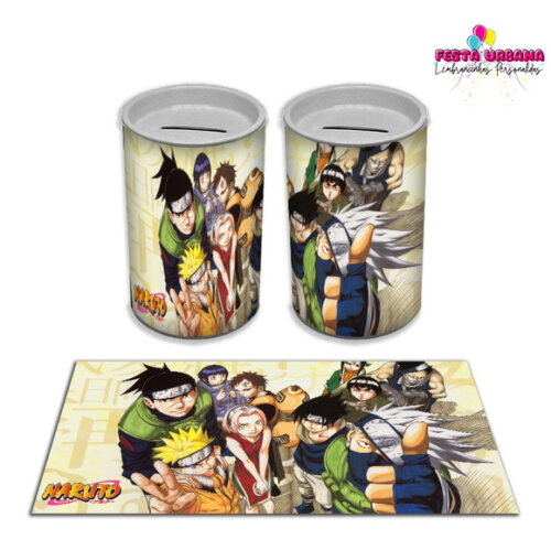 Adesivo Cofrinho Naruto | Tubolata Festa Infantil
