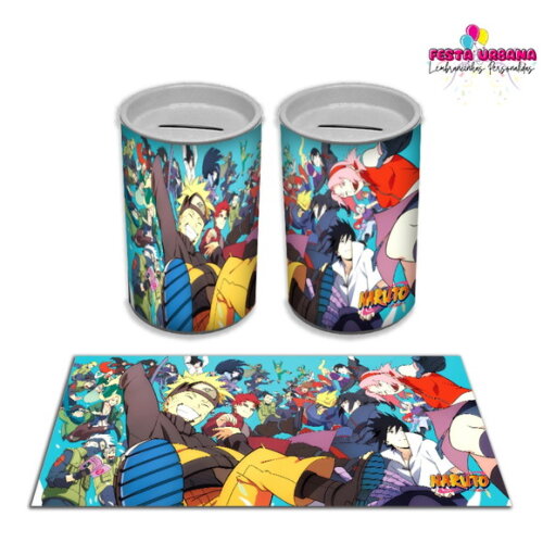 Adesivo Cofrinho Naruto | Tubolata Festa Infantil