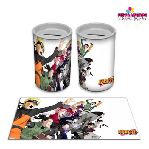 Adesivo Cofrinho Naruto | Tubolata Festa Infantil
