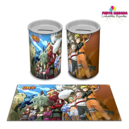 Adesivo Cofrinho Naruto | Tubolata Festa Infantil