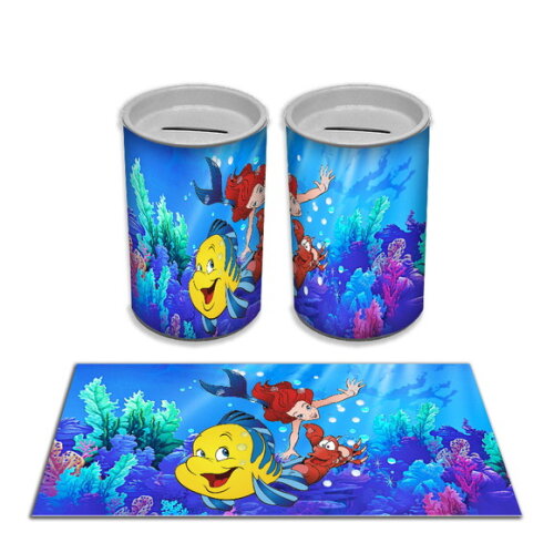 Adesivo Cofrinho Pequena Sereia | Tubolata Festa Infantil