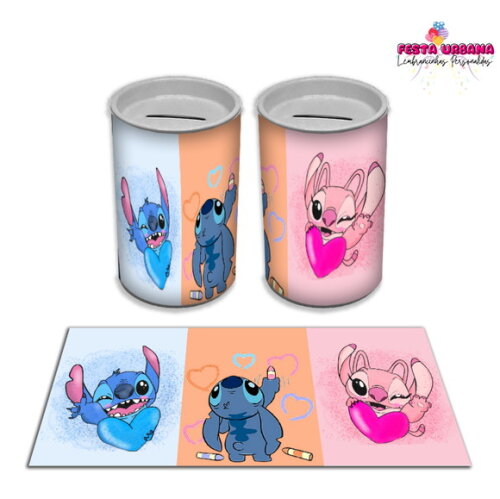 Adesivo Cofrinho Stitch | Tubolata Festa Infantil