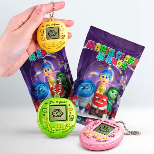 Tamagotchi Divertidamente | no Saquinho Personalizado | Lembrancinha Infantil