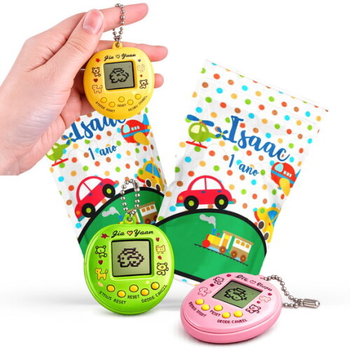 Tamagotchi Meio de Transporte | no Saquinho Personalizado | Lembrancinha Infantil