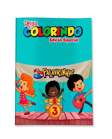 Livro de Colorir  3 Palavrinhas 14x10 | Lembrancinha Festa Infantil