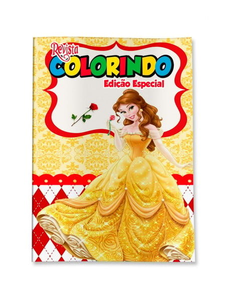 Livro de Colorir  a Bela e a Fera 14x10 | Lembrancinha Festa Infantil
