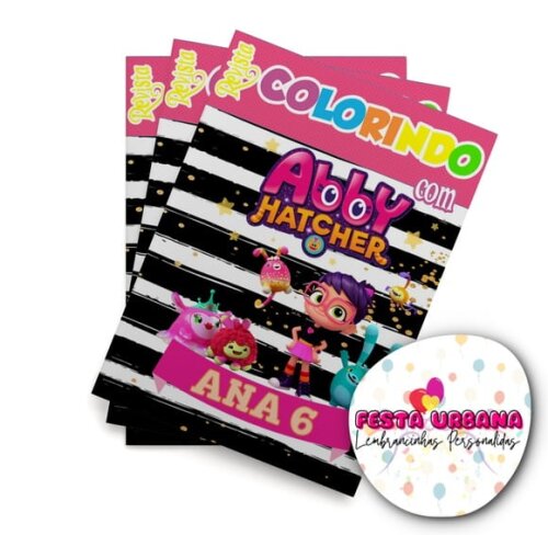 Livro de Colorir  Abby Hatcher 14x10 | Lembrancinha Festa Infantil