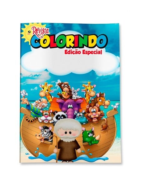Livro de Colorir  Arca de Noé 14x10 | Lembrancinha Festa Infantil