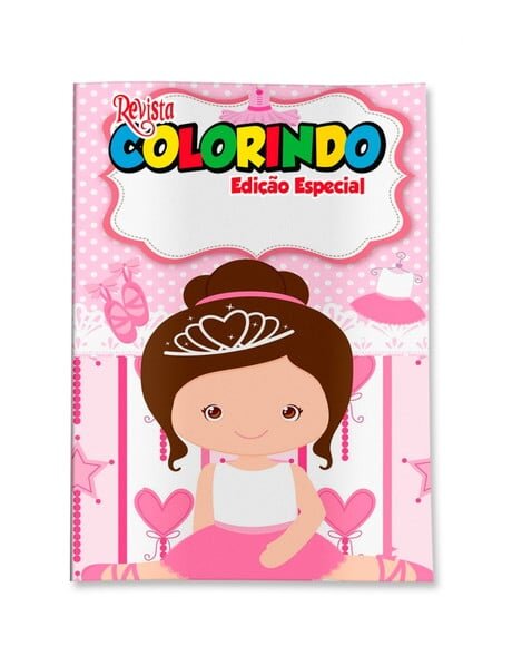 Livro de Colorir  Bailarina 14x10 | Lembrancinha Festa Infantil