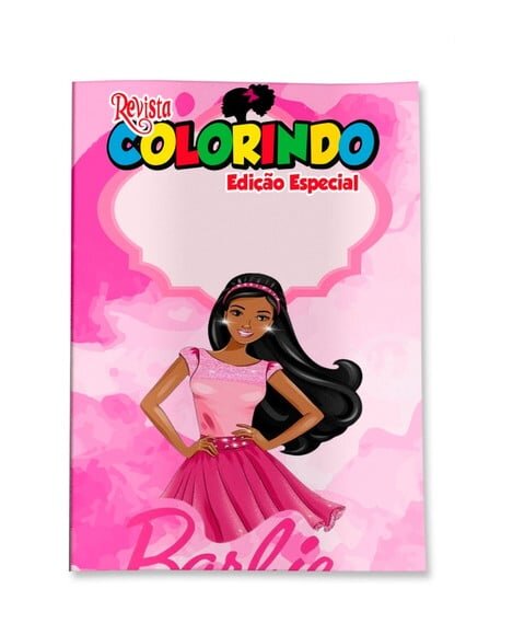 Livro de Colorir  Barbie Negra 14x10 | Lembrancinha Festa Infantil