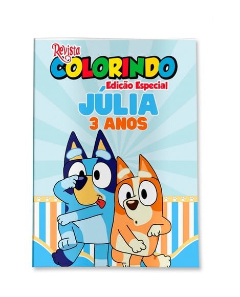 Livro de Colorir  Bluey 14x10 | Lembrancinha Festa Infantil