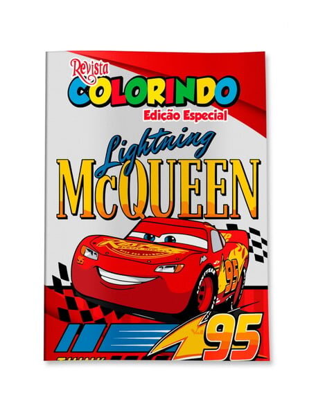 Livro de Colorir  Carros Relâmpago Mcqueen 14x10 | Lembrancinha Festa Infantil