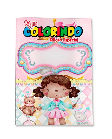 Livro de Colorir  Circo Menina Negra 14x10 | Lembrancinha Festa Infantil