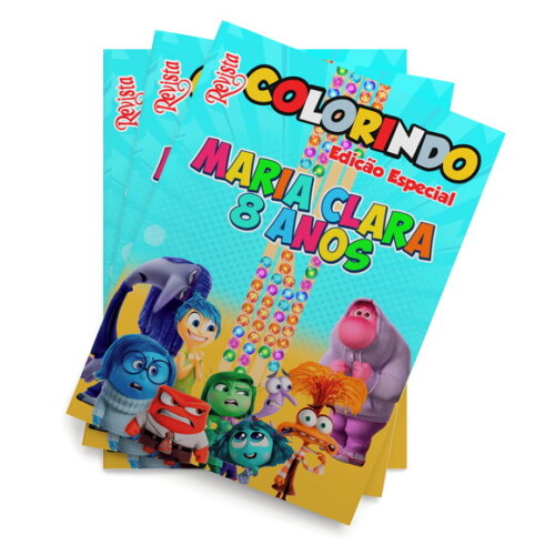 Livro de Colorir  Divertidamente 2 Tam: 14x10cm | Lembrancinha Festa Infantil