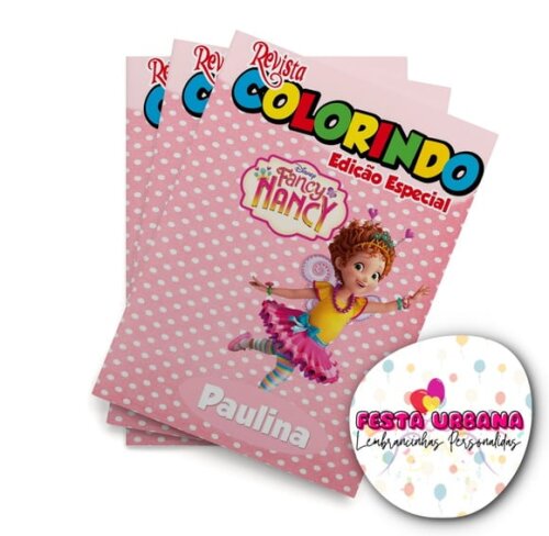 Livro de Colorir  Fancy Nancy 14x10 | Lembrancinha Festa Infantil
