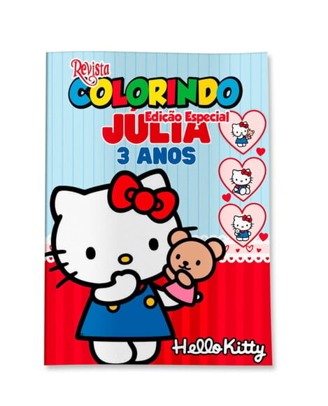 Livro de Colorir  Hello Kitty 14x10 | Lembrancinha Festa Infantil