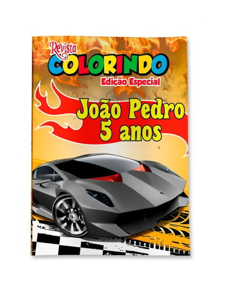 Livro de Colorir  Hot Wheels 14x10 | Lembrancinha Festa Infantil