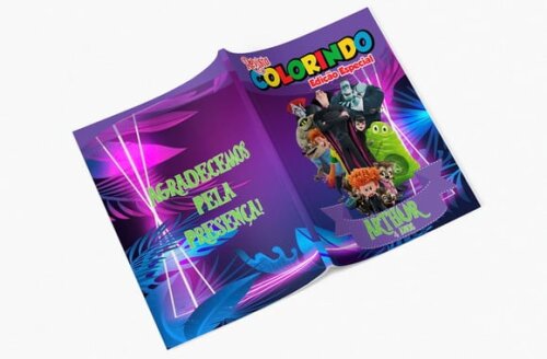 Livro de Colorir  Hotel Transilvânia 14x10 | Lembrancinha Festa 
