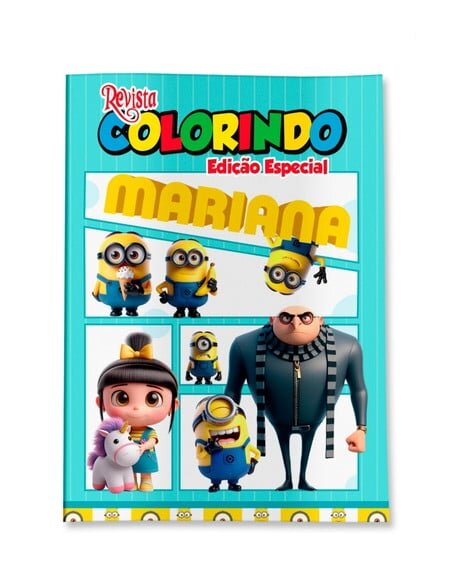 Livro de Colorir  Minions Meu Malvado Favorito 14x10 | Lembrancinha Festa Infantil