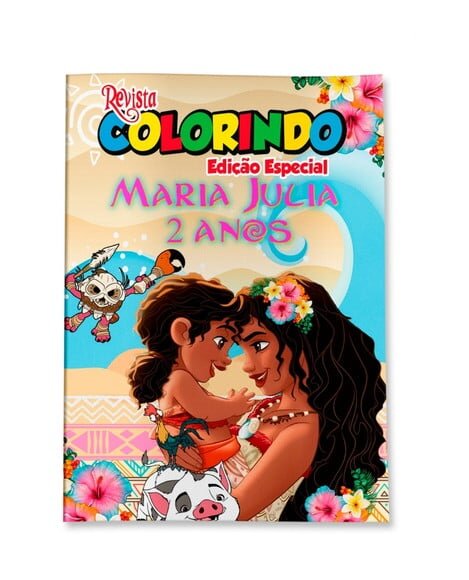 Livro de Colorir  Moana 2 14x10 | Lembrancinha Festa Infantil