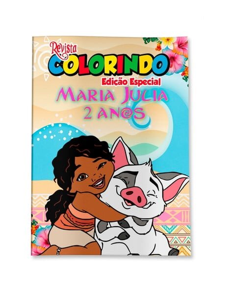 Livro de Colorir  Moana 2 14x10 | Lembrancinha Festa Infantil