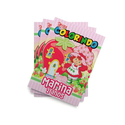 Livro de Colorir  Moranguinho Anos 80 Antiga 14x10 | Lembrancinha Festa Infantil