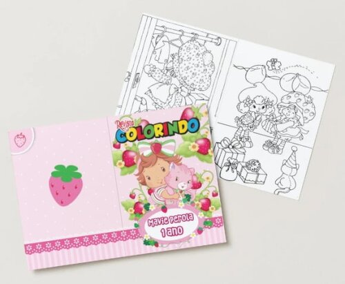 Livro de Colorir  Moranguinho Baby 14x10 | Lembrancinha Festa Inf