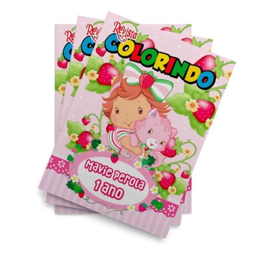 Livro de Colorir  Moranguinho Baby 14x10 | Lembrancinha Festa Infantil