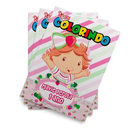 Livro de Colorir  Moranguinho Baby 14x10 | Lembrancinha Festa Infantil