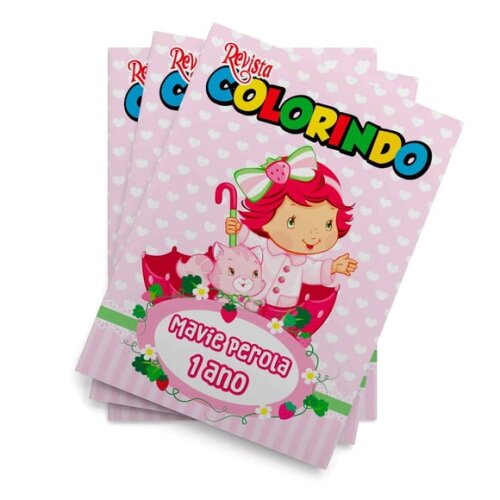 Livro de Colorir  Moranguinho Baby 14x10 | Lembrancinha Festa Infantil